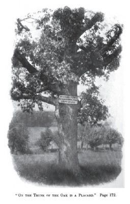 Long gone Oak Tree in Sconnelltown image. Click for full size.