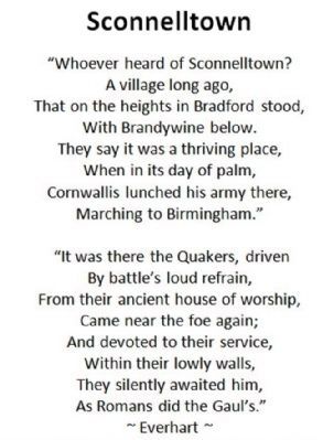 Sconnelltown - Poem written in 1779 image. Click for full size.