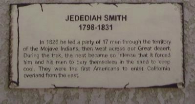 Jedediah Smith Marker image. Click for full size.