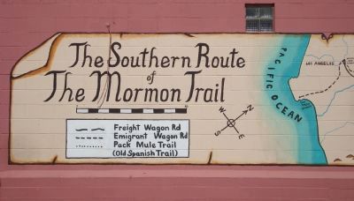 The Mormon Trail Mural - Part A image. Click for full size.