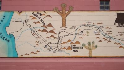 The Mormon Trail Mural - Part B image. Click for full size.