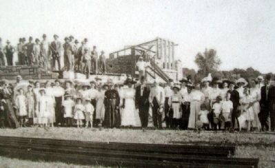 Cornerstone Photo on Education in Merriam Marker image. Click for full size.