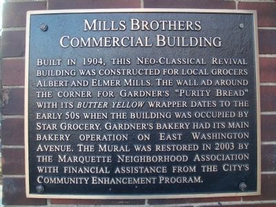 Mills Brothers Commercial Building Marker image. Click for full size.