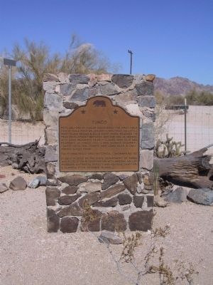Tumco Marker. Click for full size. Tumco Marker image. Click for full size.