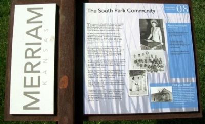 The South Park Community Marker image. Click for full size.