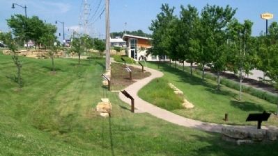 Merriam Historic Plaza Walking Path image. Click for full size.