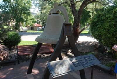 Golden Alarm Bell and Marker image. Click for full size.