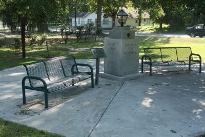 Bowman War Memorial and park image. Click for full size.