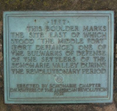 Site of Middle Fort Marker. Click for full size. Site of Middle Fort Marker image. Click for full size.
