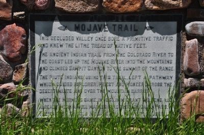 Mojave Trail Marker. Click for full size. Mojave Trail Marker image. Click for full size.