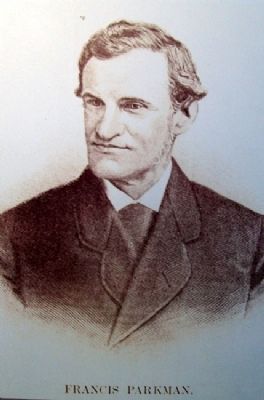 Francis Parkman Portrait on California Road Marker image. Click for full size.