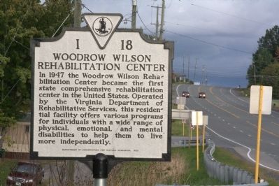 Woodrow Wilson Rehabilitation Center Marker image. Click for full size.
