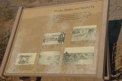 Planks, Mules, and Model Ts Marker image. Click for full size.