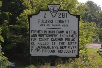 Pulaski County face of Marker. Click for full size. Pulaski County face of Marker image. Click for full size.