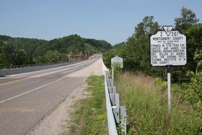 Montgomery County Face of Marker. Click for full size. Montgomery County Face of Marker image. Click for full size.