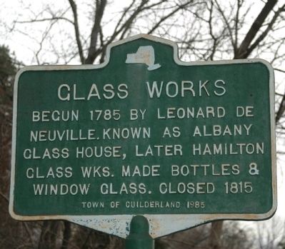 Glass Works Marker image. Click for full size.