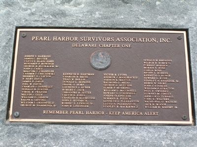 Pearl Harbor Survivors Association, Inc. Marker image. Click for full size.