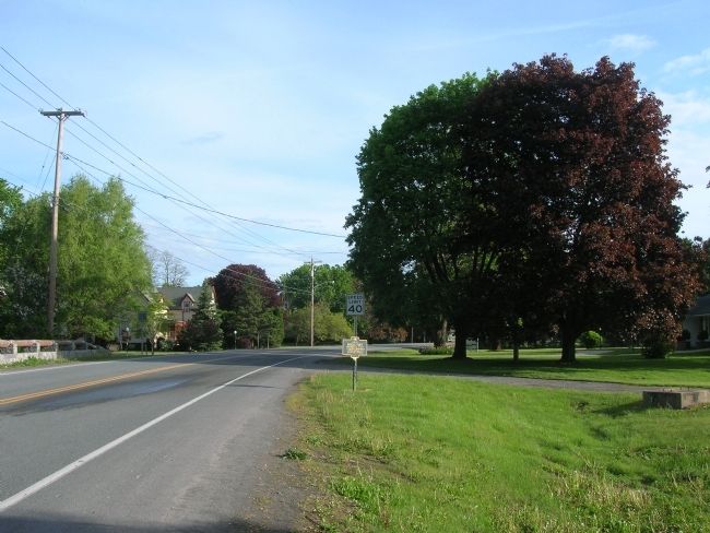 Site of Middle Fort Marker along Route 30 image. Click for full size.