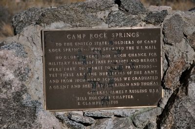 Camp Rock Spring Marker image. Click for full size.