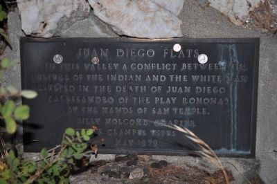 Juan Diego Flats Marker. Click for full size. Juan Diego Flats Marker image. Click for full size.