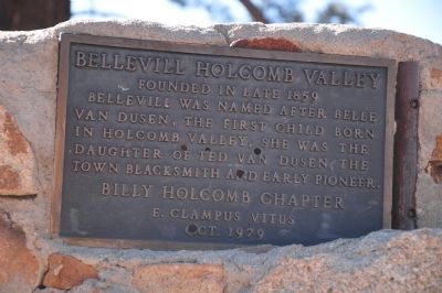Bellevill Holcomb Valley Marker image. Click for full size.