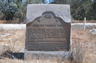 Serrano Tanning Vats Marker. Click for full size. Serrano Tanning Vats Marker image. Click for full size.