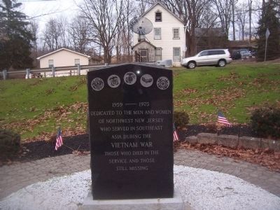 Northwest New Jersey Vietnam Veterans Memorial Marker image. Click for full size.