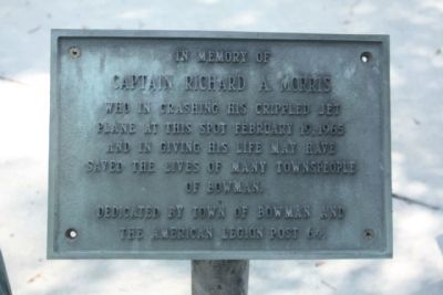 Captain Richard A Morris Marker image. Click for full size.