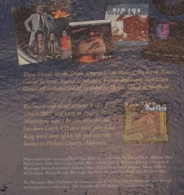 The Blues Trail: Mississippi to Alabama Marker image. Click for full size.