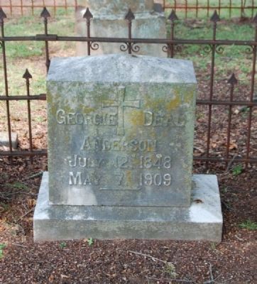 George Deal Anderson Tombstone image. Click for full size.