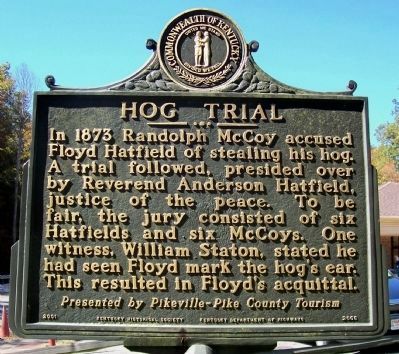 Hog Trial Marker (obverse) image. Click for full size.