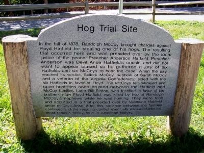Hog Trial Site Marker image. Click for full size.
