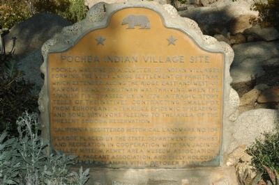Pochea Indian Village Site Marker image. Click for full size.