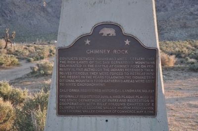 Chimney Rock Marker. Click for full size. Chimney Rock Marker image. Click for full size.