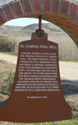El Camino Real Bell Marker <br>Panel 1. Click for full size. El Camino Real Bell Marker <br>Panel 1 image. Click for full size.