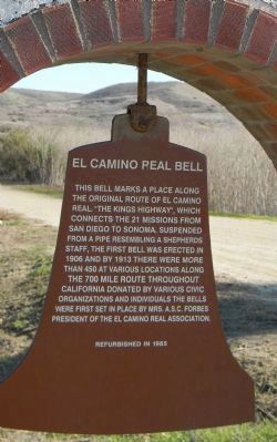 El Camino Real Bell Marker <br>Panel 1 image. Click for full size.