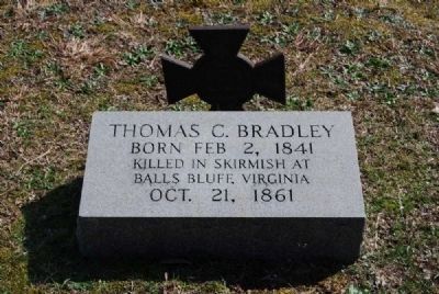 Thomas C. Bradley Tombstone<br>Cedar Springs A.R.P. Church Cemetery image. Click for full size.