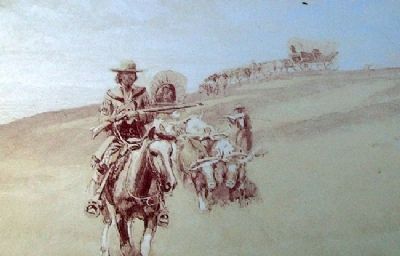 Drawing on Gum Springs Marker. Click for full size. Drawing on Gum Springs Marker image. Click for full size.