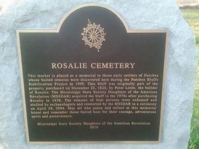 Rosalie Cemetery Marker image. Click for full size.