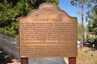 Holcomb Valley Marker image. Click for full size.