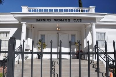 Banning Woman's Club Clubhouse. Click for full size. Banning Woman's Club Clubhouse image. Click for full size.