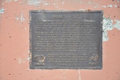 Valley Wells Marker image. Click for full size.
