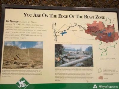 Mount St. Helens - Edge of the Blast Zone Marker image. Click for full size.
