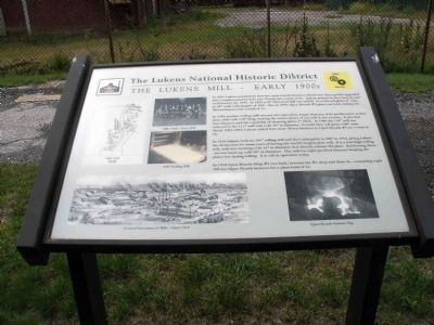 The Lukens Mill - Early 1900s Marker image. Click for full size.