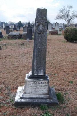 Rev. William H. Barr, D.D. Tombstone image. Click for full size.