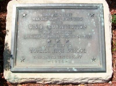 U.S.S. Constitution Lower Foreyard Marker image. Click for full size.