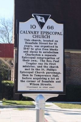 Calvary Episcopal Church Marker image. Click for full size.