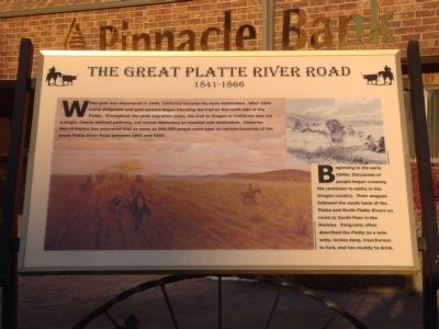 The Great Platte River Road Marker image. Click for full size.