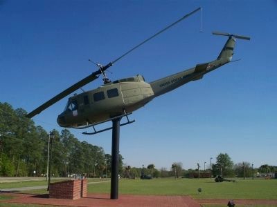 Veteran's Memorial Park Helicopter Display image. Click for full size.