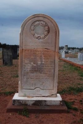 William Langdon Bowie Tombstone<br>Carved by W.T. White image. Click for full size.